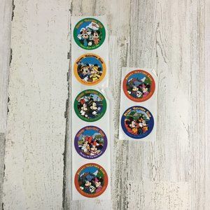 Vtg DVC Disney Vacation Club Stickers Mickey Minnie Mouse Hilton Head Wilderness